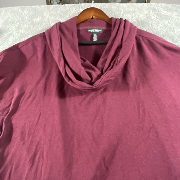 Ralph Lauren Womens Size 2X Red Cowl Neck Sweater Holiday Old Money Soft Modal - Picture 5 of 9